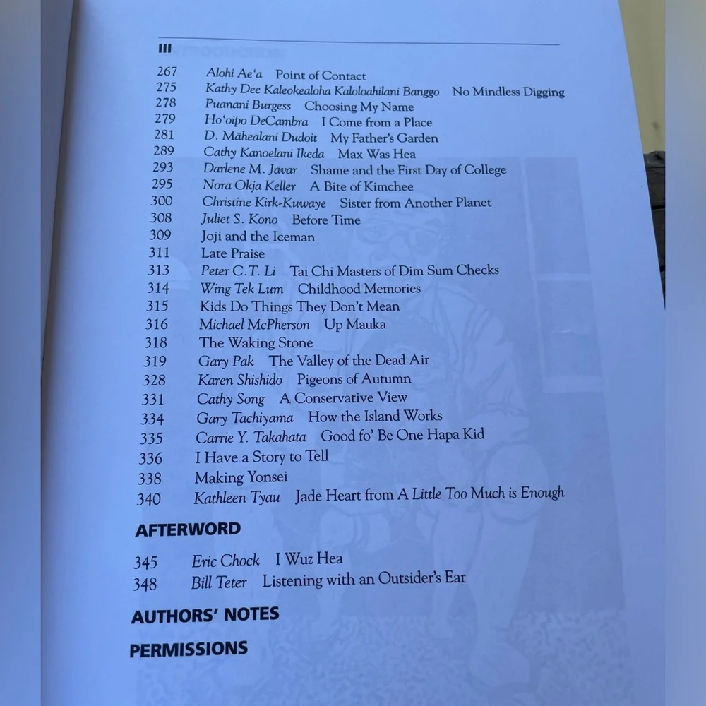 Growing Up Local an anthology of poetry and prose from Hawaii Softcover Book